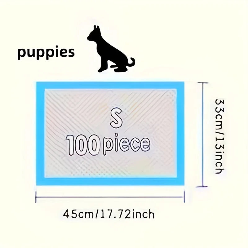 100 17.7"x13" Disposable dog training pads
