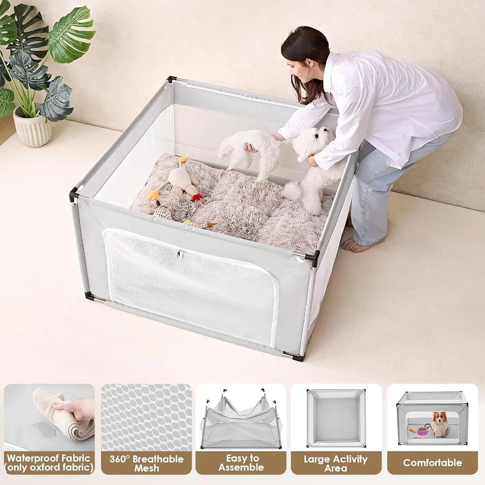 Puppy Playpen Pet Fence Heavy-Duty