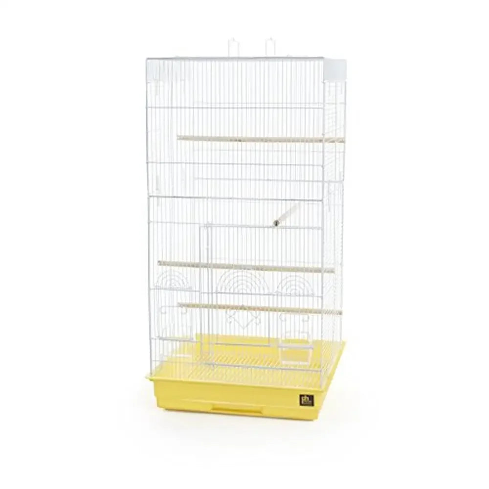 Tall Bird Cage 4 Wood Perches 2 Cups 18x18x36