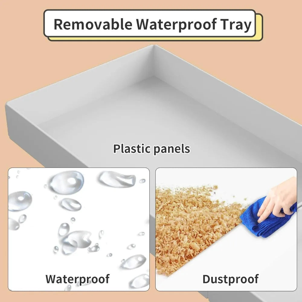Indoor Habitat with Waterproof Plastic Bottom