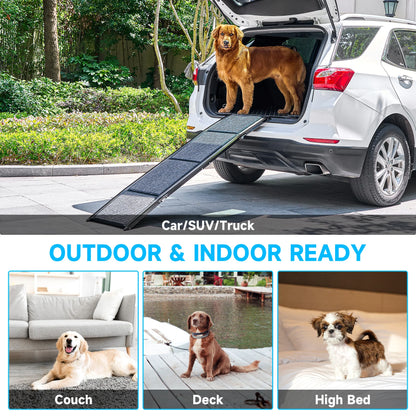 63" Folding Pet Ramp for Large Dogs- 17" Wide