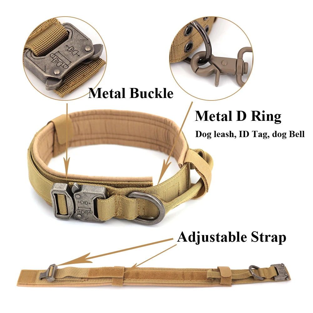 Training Collar Adjustable Tactical Dog Collar
