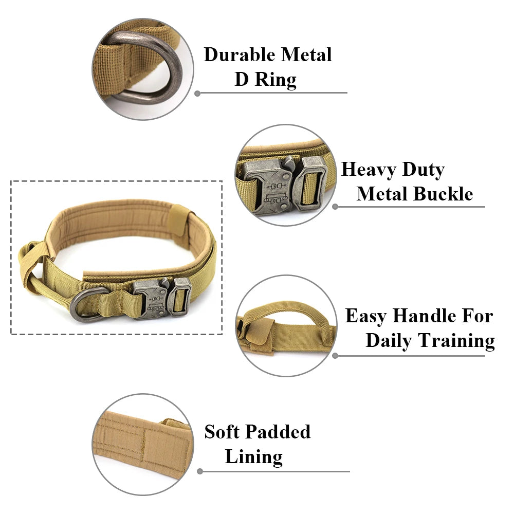 Training Collar Adjustable Tactical Dog Collar