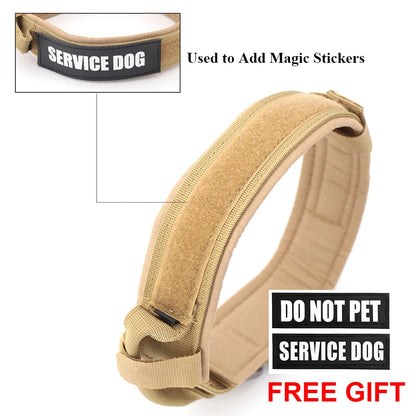Training Collar Adjustable Tactical Dog Collar