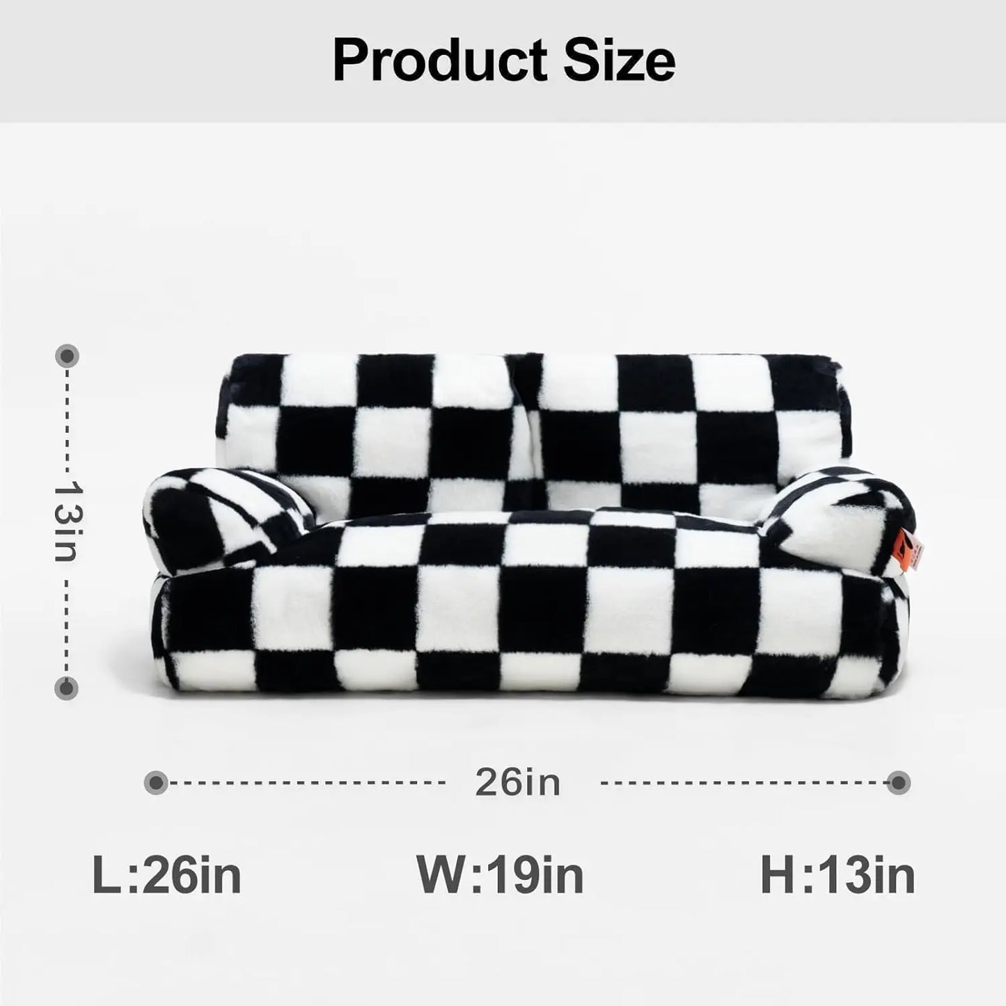 Pet Couch Bed 26 Inch Washable