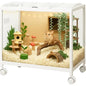360° Viewing Transparent Hamster Habitats with Universal Wheels