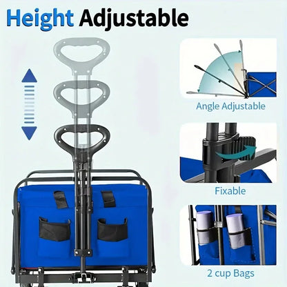 Wagon Cart Foldable Heavy Duty Utility Cart