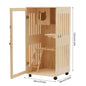 Large Wooden Indoor Catio for Cats