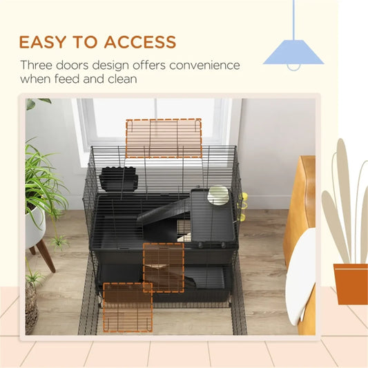 Small Animal Cage for Rabbits Guinea Pigs Ferrets & More