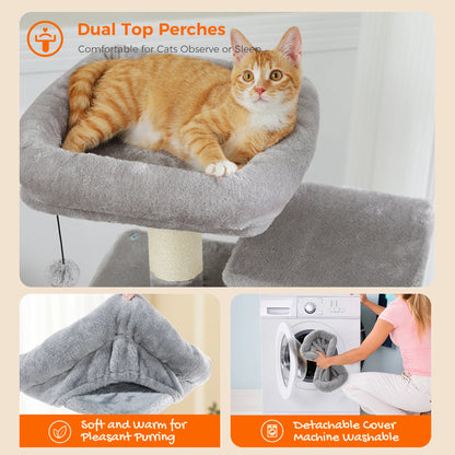 6-levels Safe and Stable Cat Tree