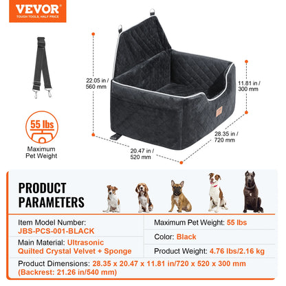 Dog Booster Seat for Car with A Storage Pocket