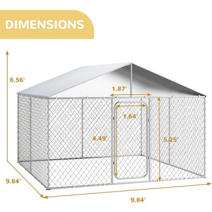 10×10FT Outdoor Dog Kennel