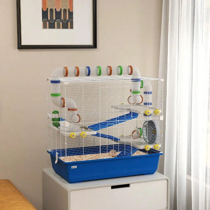 4 Tier Rat Cage with Tunnel Tube System