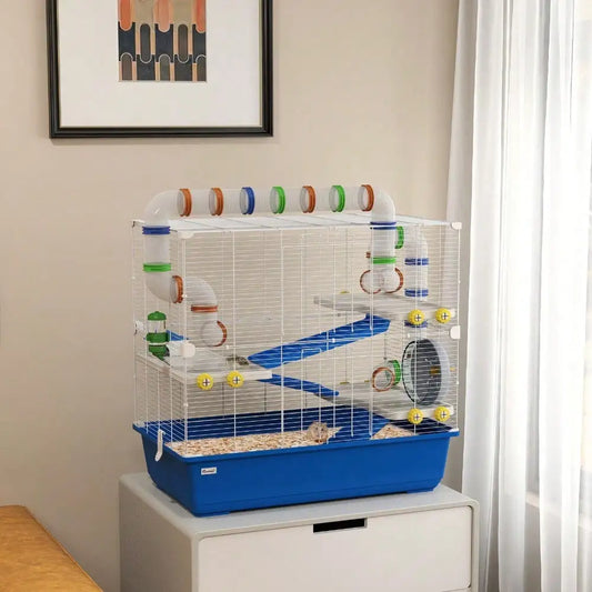 4 Tier Rat Cage with Tunnel Tube System