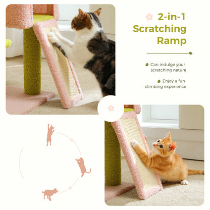 Flower Cat Tree Multi-Level Cat Tower