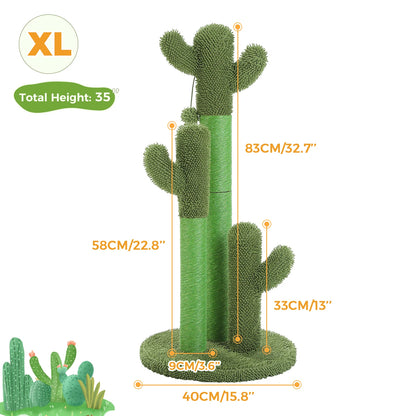Cat Scratching Post with 3 Natural Scratching Poles