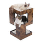 Modern Cat Tree with Scratcher Board, Furniture Bed