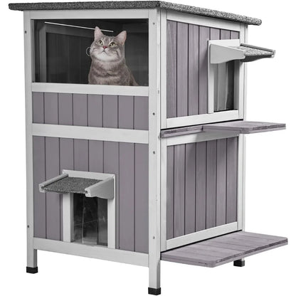 2 Story Cat Catio Enclosure Weatherproof