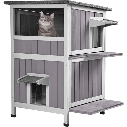 2 Story Cat Catio Enclosure Weatherproof