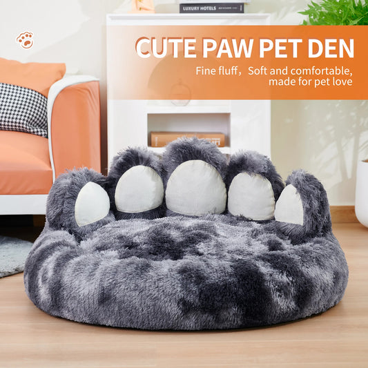 Cozy Comfy Pet Dog Bed Paw Shape Warm Dog Bed