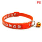 Cute Paw Print Adjustable Bell Pets Collar