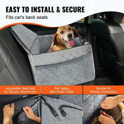 Dog Booster Seat for Car with A Storage Pocket