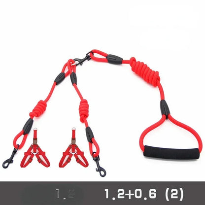 Small Nylon Double lead leash