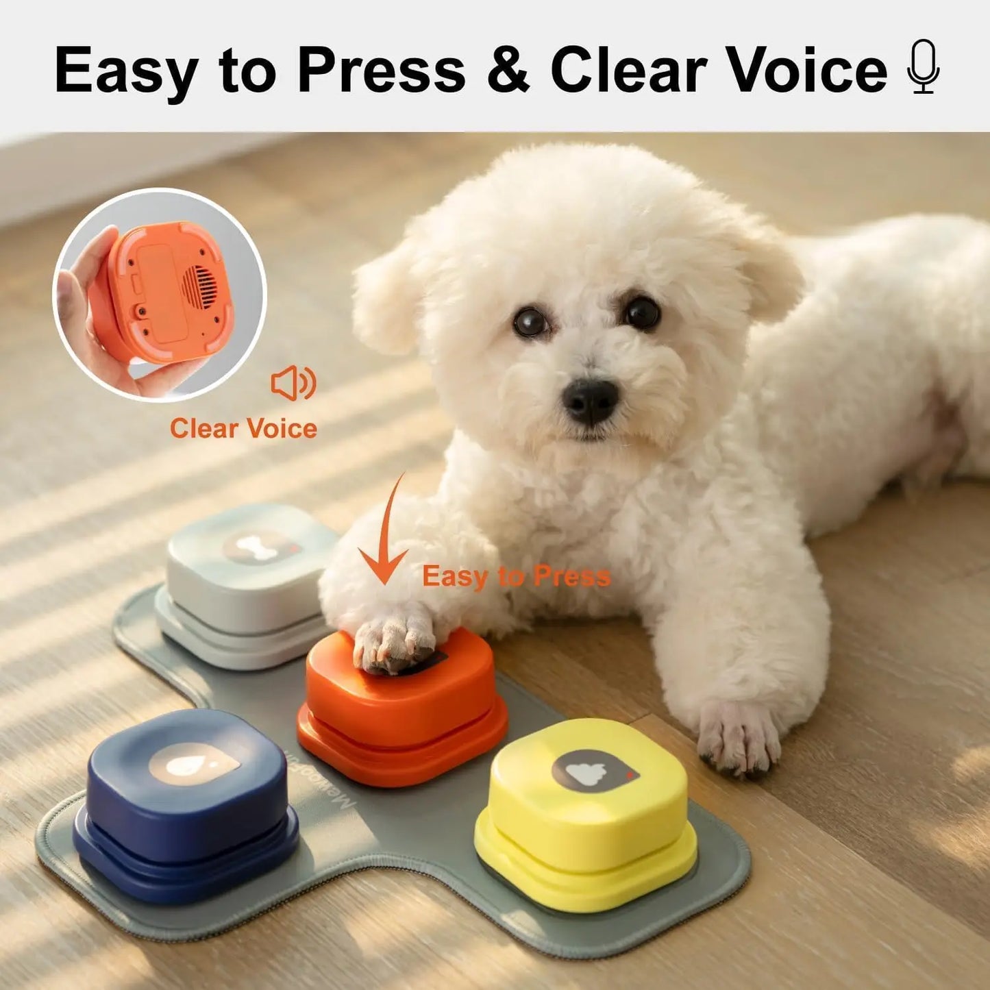 Recordable Dog Talking Buttons Set