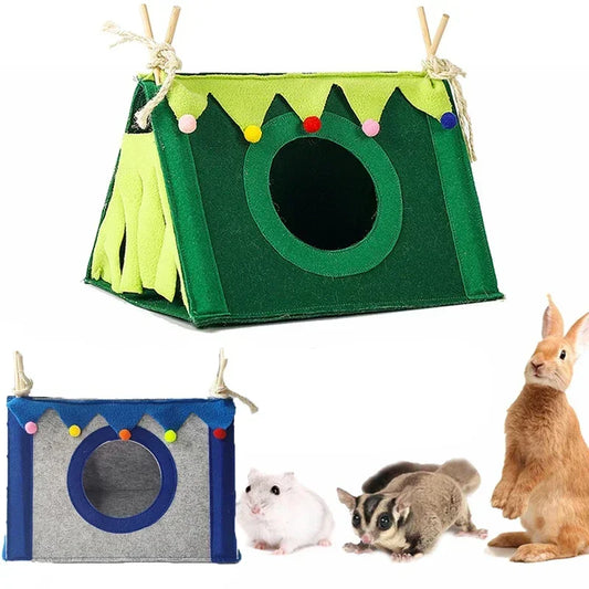 Small Pet Nest Felt Tent- Small Animal Bed
