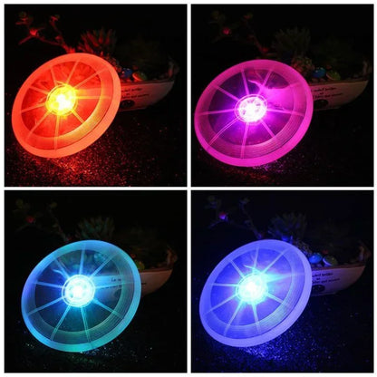 Toy LED luminous flying disk dog chew toys