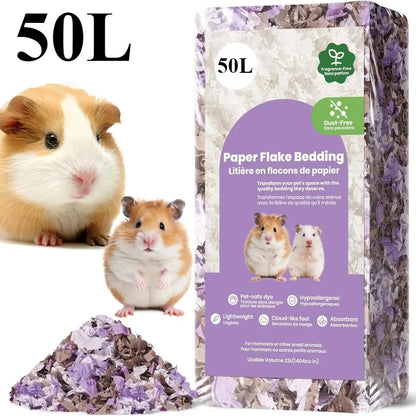23L/50L Paper Small Pet Bedding Odor Control