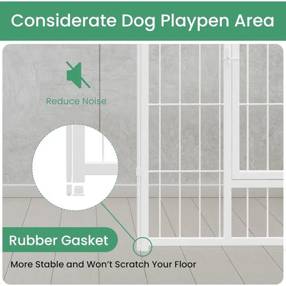 Dog Playpen, 40" Height 16 Panels Fence