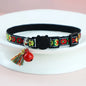 Adjustable collar with tassels and bells embellished pet collar