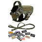 Tactical Dog Harness Collar Leash Bags Patches Set