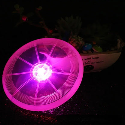 Toy LED luminous flying disk dog chew toys
