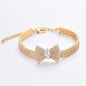 Adjustable Pet Necklace Cat Dog Collar with Diamond Zircon Bone Pendant