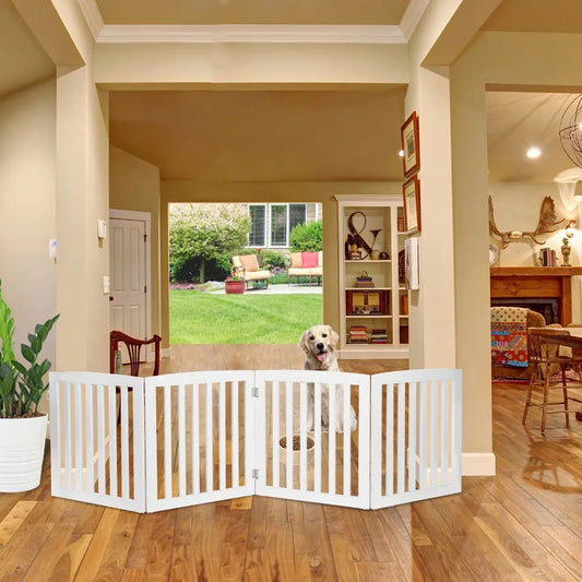 Sturdy Freestanding Foldable 4 Panel Gate