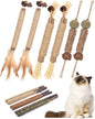 Cat gritting toy, 12 packs of natural silver vine sticks