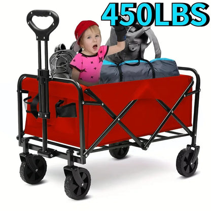 Wagon Cart Foldable Heavy Duty Utility Cart