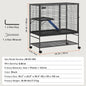 64.6" Rolling Large 4-Tier Critter Nation Cage