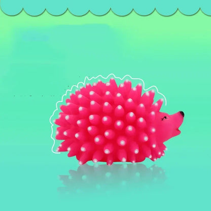 Rubber Hedgehog Soft Squeaky Ball Toy