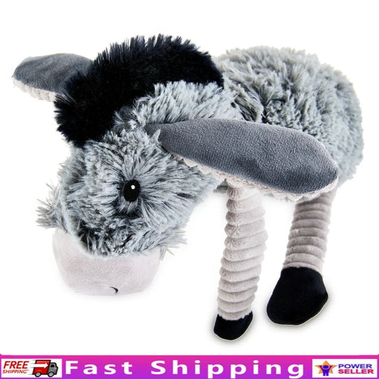 Plush Dog Toy Donkey Squeaker Crinkle Toy
