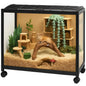 360° Viewing Transparent Hamster Habitats with Universal Wheels