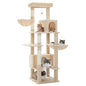 Cat Tower with Super Large Metal Hammock and 2 Big Condos