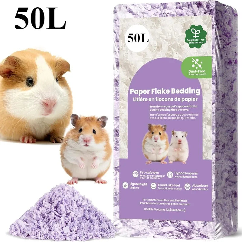23L/50L Paper Small Pet Bedding Odor Control