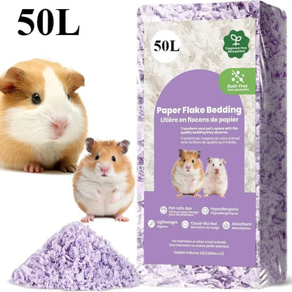 23L/50L Paper Small Pet Bedding Odor Control
