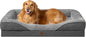 42 Inch Grey XL Memory Foam Dog Bed
