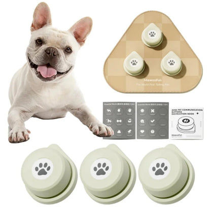 Dog Talking Button Set with Mat- 12 Pack