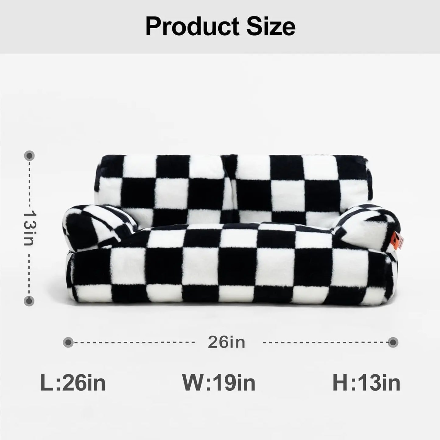 Pet Couch Bed 26 Inch Washable