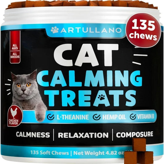 Hemp Cat Calming Treats for Stress Anxiety Relief